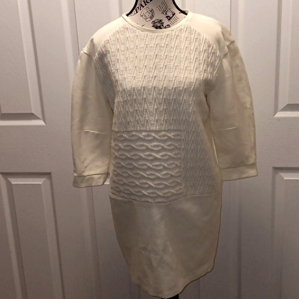 Tibi patchwork wool dress
